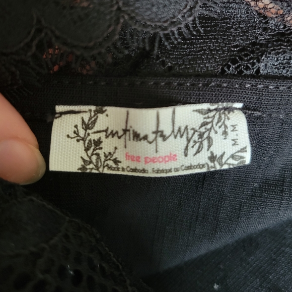 Free People Black One-Shoulder Mini Dress - Picture 4 of 5